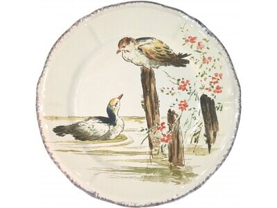 Gien Grands Oiseaux Dessert Plate Sarcelles 0113CD2126, MPN: 0113CD2126, 840769071978