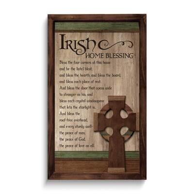 Irish Home Blessing Wall Cross GM24296, MPN: GM24296, 785525296861