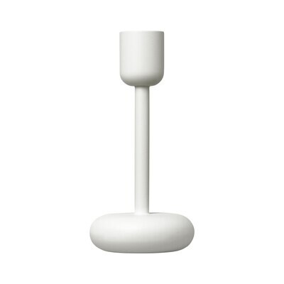 iittala Nappula Candleholder 3.5 x 7.25 Inch White, MPN: 1009086, 6428501111461