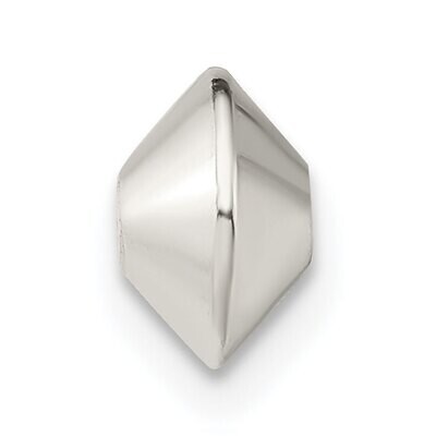 7 x 5.3mm Polished Saucer Bead Sterling Silver SS4045, MPN: SS4045,