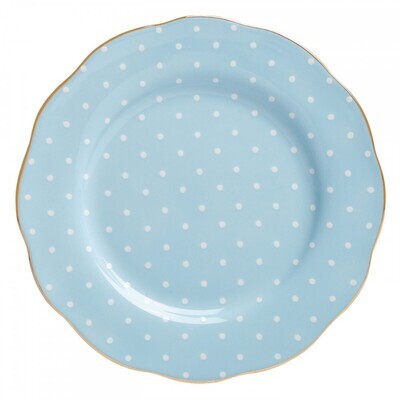 Royal Albert Polka Blue Salad Plate 8.3 Inch, MPN: POLBLU25811, 652383736931