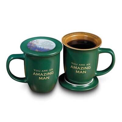 Amazing Man Green Mug and Coaster Set GM24249, MPN: GM24249, 95177573488