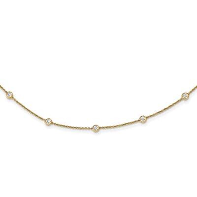 Diamond Vs/Si, D E F, Fancy Station Necklace 14k Yellow Gold True Origin Lab Grown PM1008-100-YLD-1…