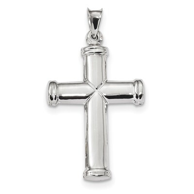 Polished Stamping Cross Pendant 14k white Gold K6218, MPN: K6218, 883957247120