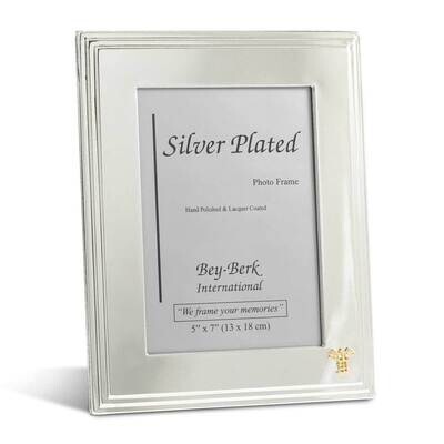 Silver-plated 5 x 7 Inch Picture Picture Frame with Medical Emblem and Easel Back GM21471, MPN: GM2…