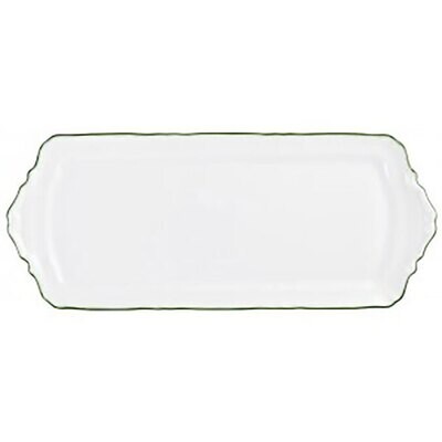 Raynaud Touraine Double Filet Vert Long Cake Serving Plate 0663-01-505040, MPN: 0663-01-505040, 366…
