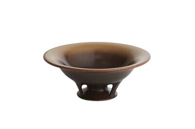 Mottahedeh Orion Compote Gold &amp; Brown Jar Vase R1507YB, MPN: R1507YB,