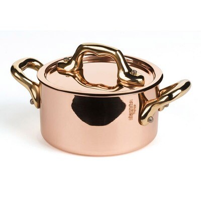 Mauviel M&#39;Mini Copper Cocotte 9cm 3.5 Inch 0.4 Qt.