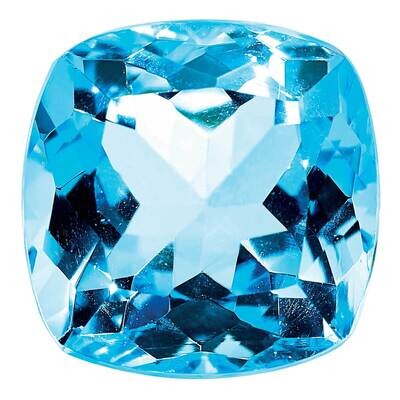 Blue Topaz 5mm Sq Cush AA Quality BT-0500-CUF-AA, MPN: BT-CUF-AA,