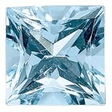 Aquamarine 4mm Princess AAA Quality Gemstone AQ-0400-SQP-AAA, MPN: AQ-0400-SQP-AAA,