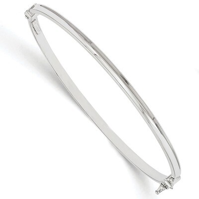 Leslie&#39;s Polished Hinged Bangle 14k White Gold HB-LF557, MPN: LF557, 191101551277