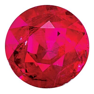 Ruby 2.5mm Round AA Quality Gemstone RU-0250-RDF-AA, MPN: RU-0250-RDF-AA,