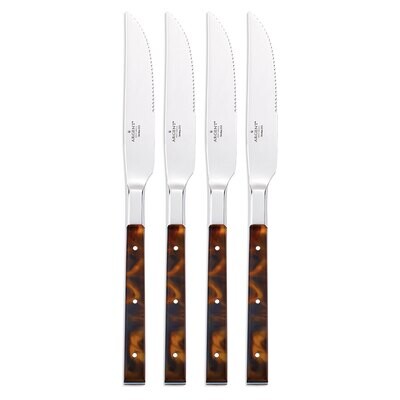 Hampton Forge St. Laurent Tortoise 4 Piece Steak Knives Set AFS15S04SB, MPN: AFS15S04SB, 7336521543…