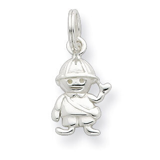 Polished Boy Charm Sterling Silver QC6798