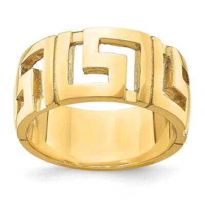 Greek Key Band 14k Gold Cut-out R740, MPN: R740, 196904049945