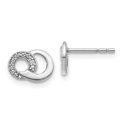 Earrings 14k White Gold Diamond EM5501-001-WA, MPN: EM5501-001-WA, 883957858067