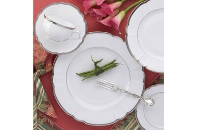 Robert Haviland Colette Platinum 5 Piece Place Setting HP4382, MPN: HP4382,