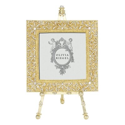 Olivia Riegel Gold Windsor 4 x 4 Inch Picture Frame on Easel RT2740, MPN: RT2740,