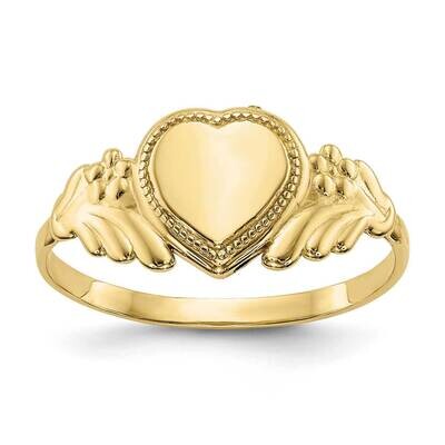 Heart Child&#39;s Ring 10k Gold Polished 10K5139, MPN: 10K5139, 191101726026
