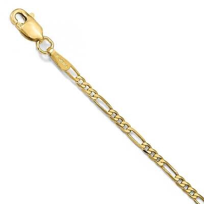 Leslie&#39;s 1.80mm Flat Figaro Chain 8 Inch 14k Gold HB-1294-8, MPN: 1294-8, 191101849077