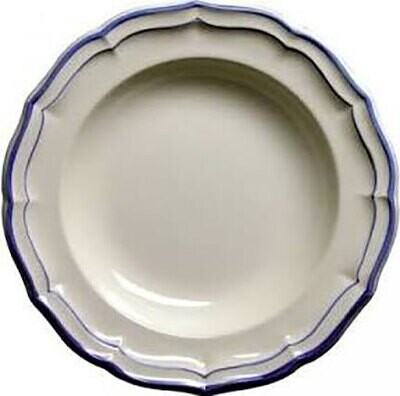 Gien Filet Bleu Rim Soup 1540ACRE22, MPN: 1540ACRE22, 840769027692