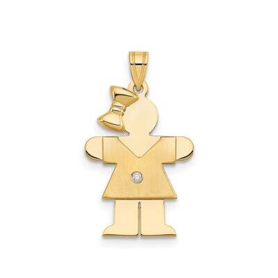 AAA Diamond Kid Pendant 14k Gold XK200AAA, MPN: XK200AAA, 883957116075