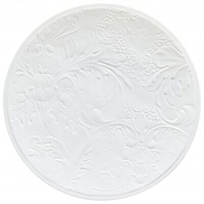 Raynaud Italian Renaissance Coupe Plate Flat Full Engraved White 0000-47-113016, MPN: 0000-47-11301…
