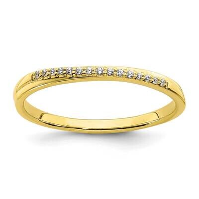 Contoured Diamond Band 10k Yellow Gold RM6386B-005-0YAA, MPN: RM6386B-005-0YAA, 191101399640