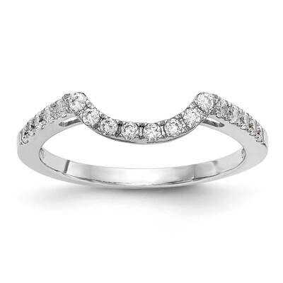 Diamond Contour Wedding Band 14k White Gold RM2089B-027-WAA, MPN: RM2089B-027-WAA,