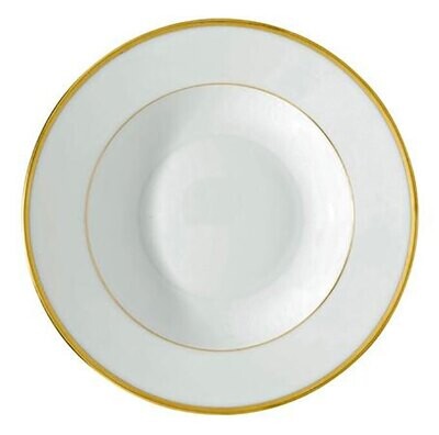 Raynaud Fontainebleau Gold Or Filet Marli French Rim Soup Plate, MPN: 0184-17-250023, 3660006523544