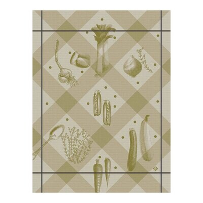 Le Jacquard Francais Tea Towel Legumes Au Jardin Beige 100% Cotton 27066 Set of 4, MPN: 27066, 3660…