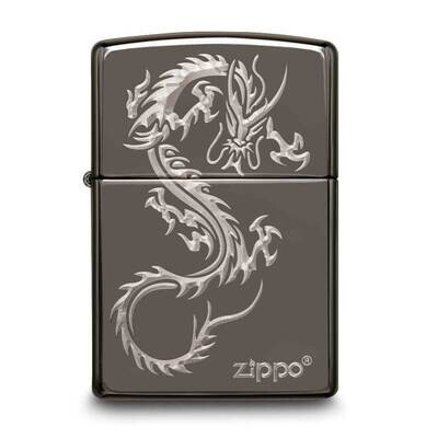 Zippo Black Ice Chinese Dragon Lighter GM25858, MPN: GM25858, 191693114201