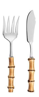 Capdeco Bamboo Fish Serving Set BAM75-SP, MPN: BAM75-SP,
