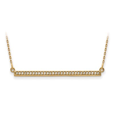 Diamond Bar Necklace 14k Gold XP5031A, MPN: XP5031A, 886774759609