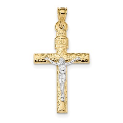 Crucifix Pendant 14k Two-Tone Gold K6295, MPN: K6295, 883957824024