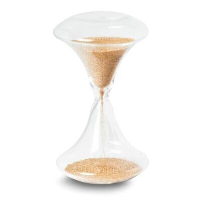 Hand Blown Glass and Gold Electroplated Bead 1 Min Sand Timer GM24151GP, MPN: GM24151GP, 7971403284…