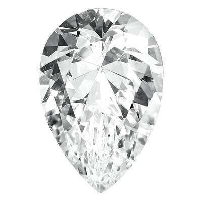Cubic Zirconia White 4x3mm Pear AAA Quality CZ-0403-PSF-WH-AAA, MPN: CZ-PSF-WH-AAA,
