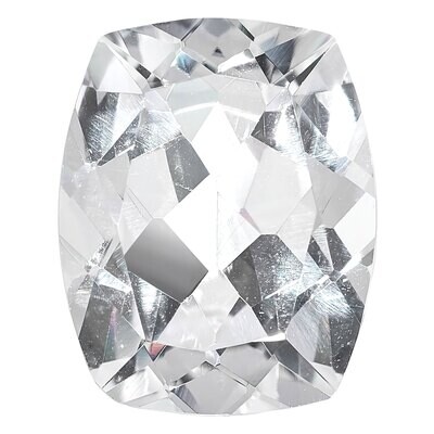 Topaz White 10X8mm Cushion Gemstone TP-1008-CUF-WH, MPN: TP-1008-CUF-WH,