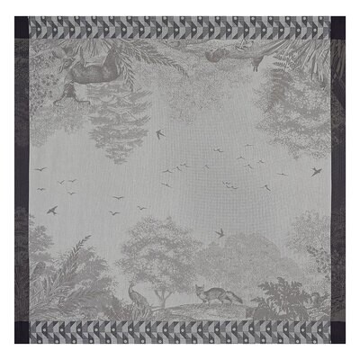 Le Jacquard Francais Tablecloth Foret Enchantee Grey 100% Cotton 27128, MPN: 27128, 3660269271282