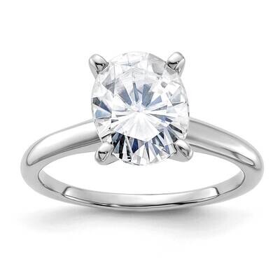 3ct. G H I True Light Oval Moissanite Solitaire Ring 14k White Gold RM5965WO-300-10MT, MPN: RM5965W…