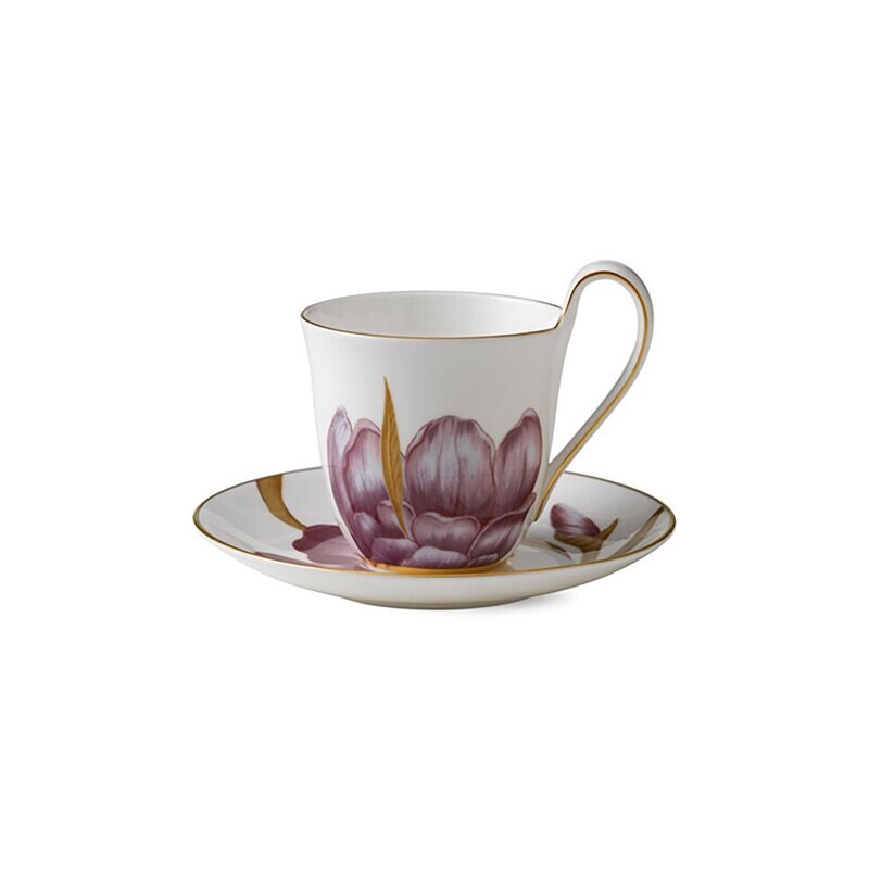 Royal Copenhagen Flora Cup & Saucer 9 oz Iris 1017552