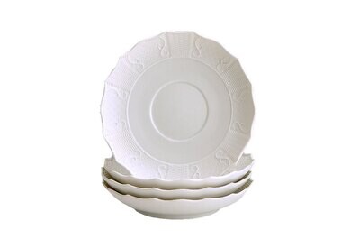 Mottahedeh Prosperity Pot De Creme Saucer Set of 4 MV1613, MPN: MV1613,