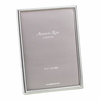 Addison Ross Weaver Silver Plate Picture Frame 5 x 7 Inch Silver-plated FR2671, MPN: FR2671, UPC/EA…