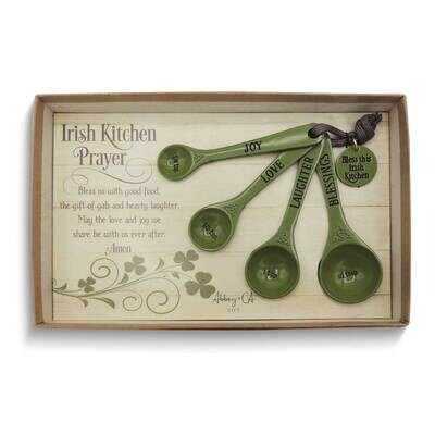 Irish Prayer Metal and Green Enamel Measuring Spoons Gift Boxed GM24311, MPN: GM24311, 785525306942