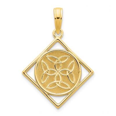 Fancy Celtic Knot Pendant 14k Gold D5155, MPN: D5155, 196904069721