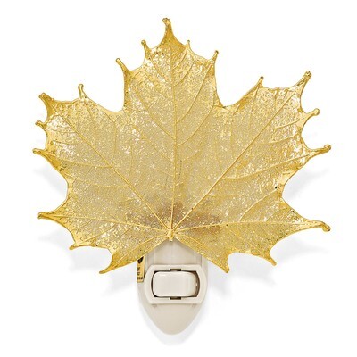 24k Gold Dipped Sugar Maple Leaf Nightlight GM13085, MPN: GM13085, 810391010850