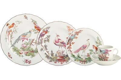 Mottahedeh Chelsea Bird 5 Piece Place Setting CW2460, MPN: CW2460,