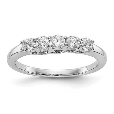 5-Stone Lab Grown Diamond Si1/Si2, G H I, Band 14k White Gold RM3283B-050-7WLG, MPN: RM3283B-050-WA…