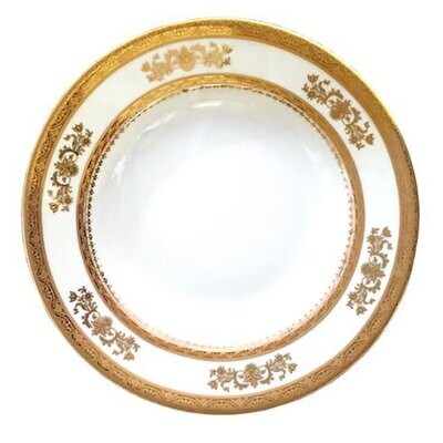 Deshoulieres Orsay White Rim Soup Plate ACA-RI6287, MPN: ACA-RI6287, 3104360022317