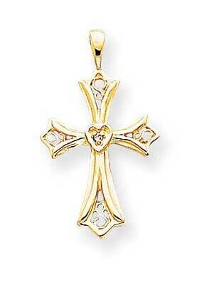 A Diamond Cross Pendant 14k Gold XP754A, MPN: XP754A, 883957231112